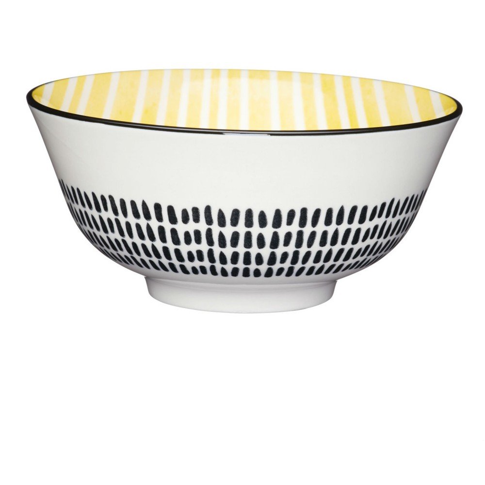 Kameninová miska Kitchen Craft Stripe, ⌀ 15,5 cm v:997824