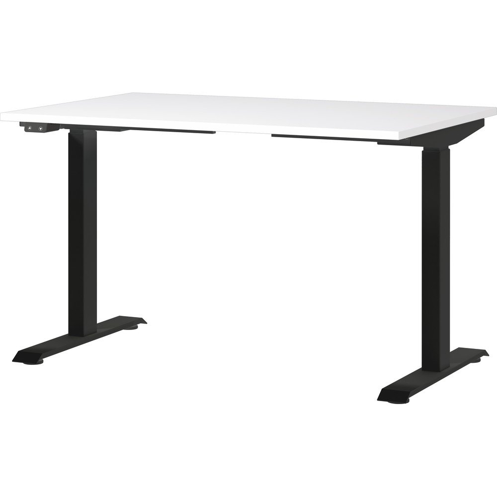 Pracovní stůl s elektricky nastavitelnou výškou s bílou deskou 80x120 cm Jet – Germania v:1627492