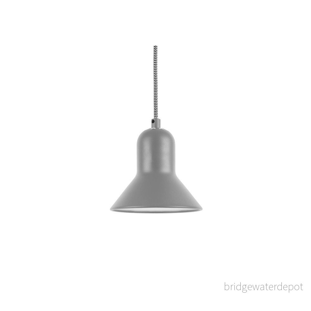 Šedé závěsné svítidlo Leitmotiv Slender, výška 14,5 cm v:1315464