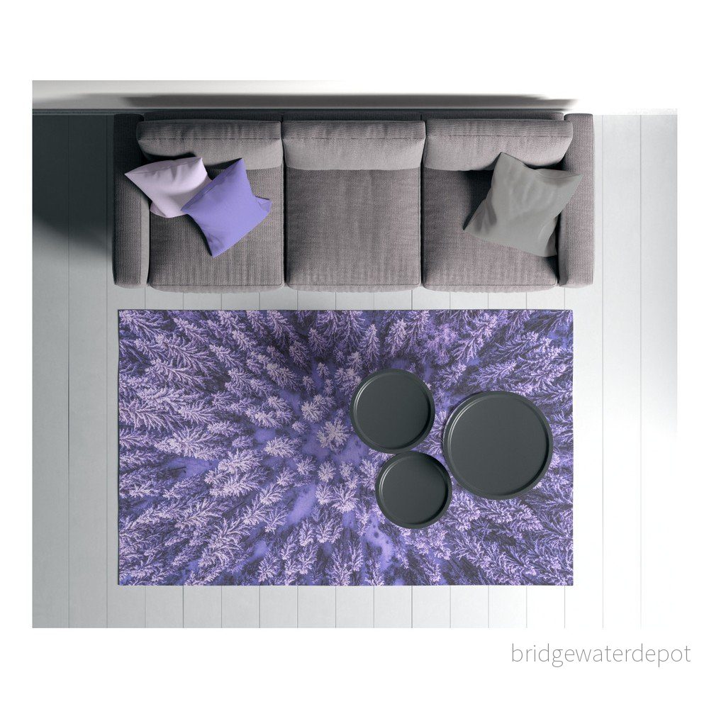 Fialový koberec Oyo home Suzzo Flower, 140 x 220 cm v:1189494