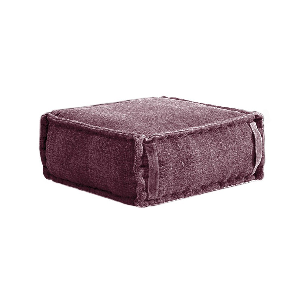 Růžový puf Linen Couture Square, 60 x 60 cm v:1267334