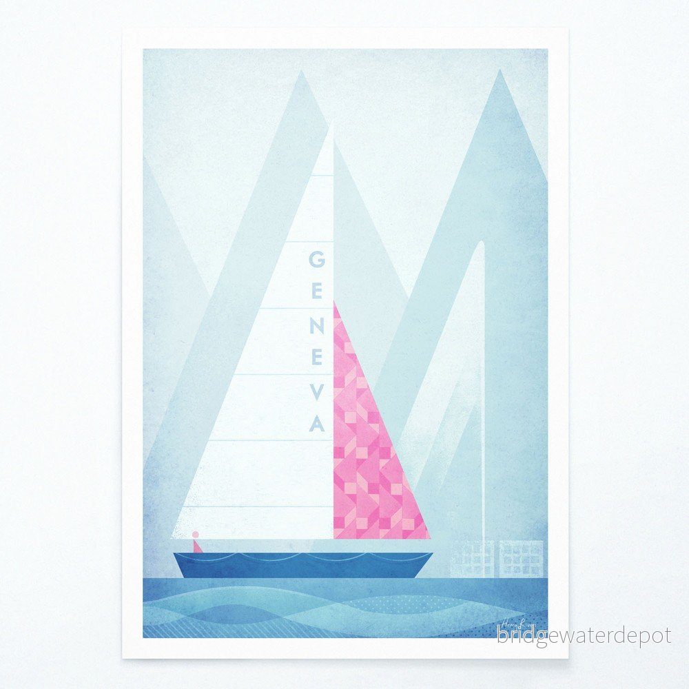 Plakát Travelposter Geneva, A2 v:1346587