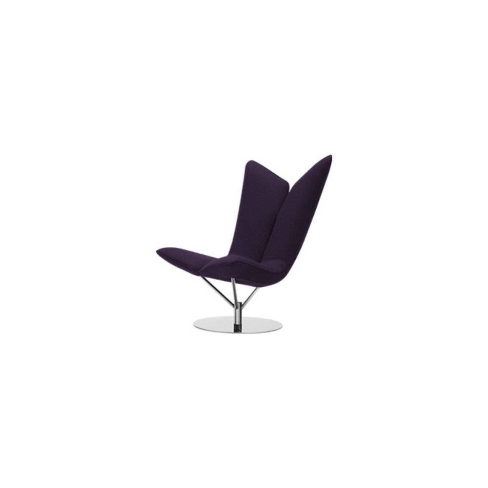 Tmavě fialové křeslo Softline Angel Eco Cotton Dark Lilac v:1194456