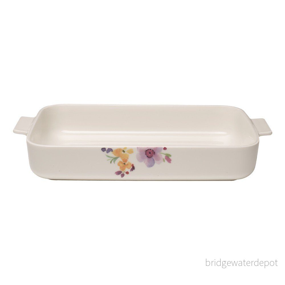 Bílá porcelánová zapékací mísa Villeroy & Boch Mariefleur Basic, 34 x 24 cm v:1327546 Bílá porcelánová zapékací mísa Villeroy & Boch Mariefleur Basic, 34 x 24 cm v:1327546