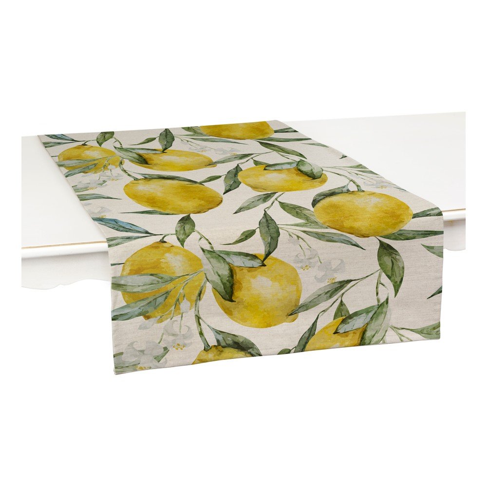 Běhouny na stůl v sadě 2 ks s příměsí lnu 40x130 cm Lemons – Really Nice Things v:1339615