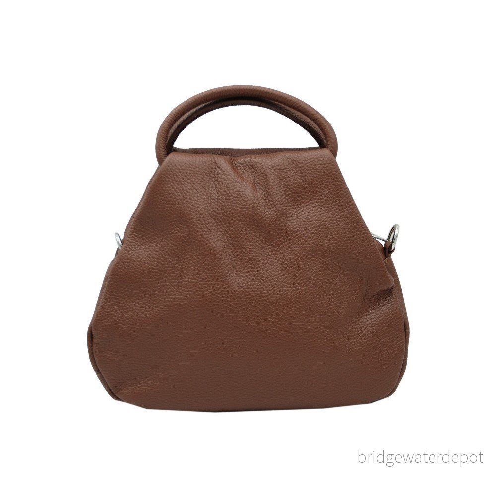 Hnědá kabelka z pravé kůže Andrea Cardone Dolcezza Dark Brown v:1196254