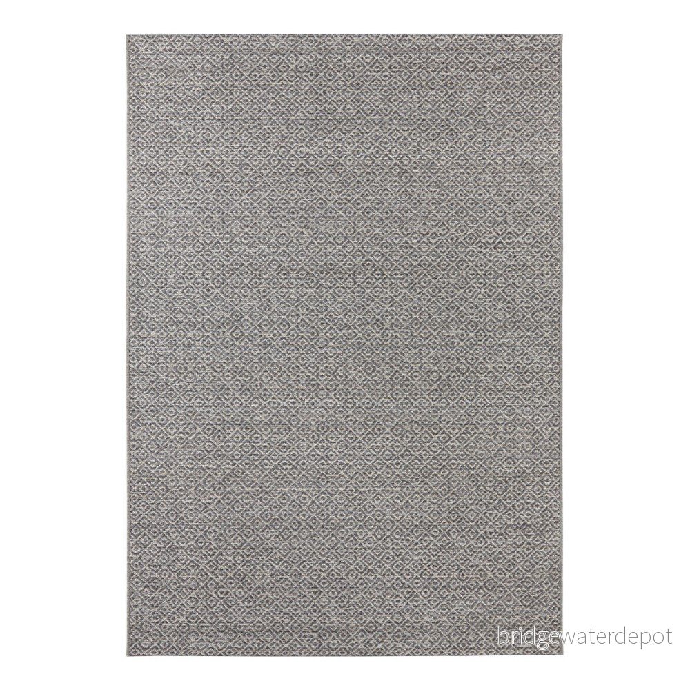 Šedý koberec vhodný i na ven Elle Decoration Bloom Croix, 80 x 150 cm v:1262852