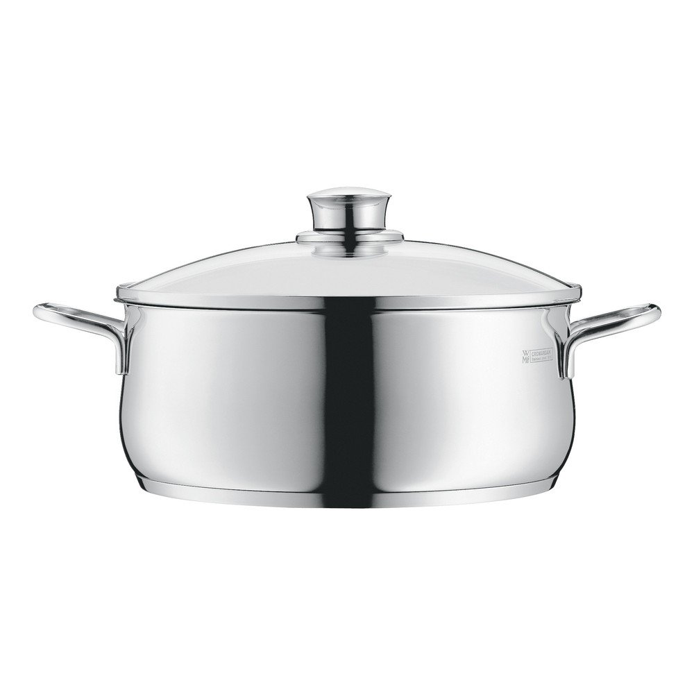 Nízký nerezový hrnec s pokličkou WMF Cromargan® Diadem Plus, ⌀ 16 cm v:1131552