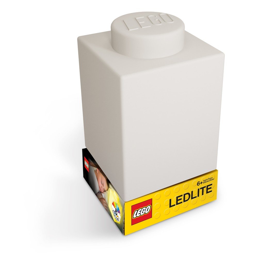 Bílé silikonové noční světýlko LEGO® Classic Brick v:1322798
