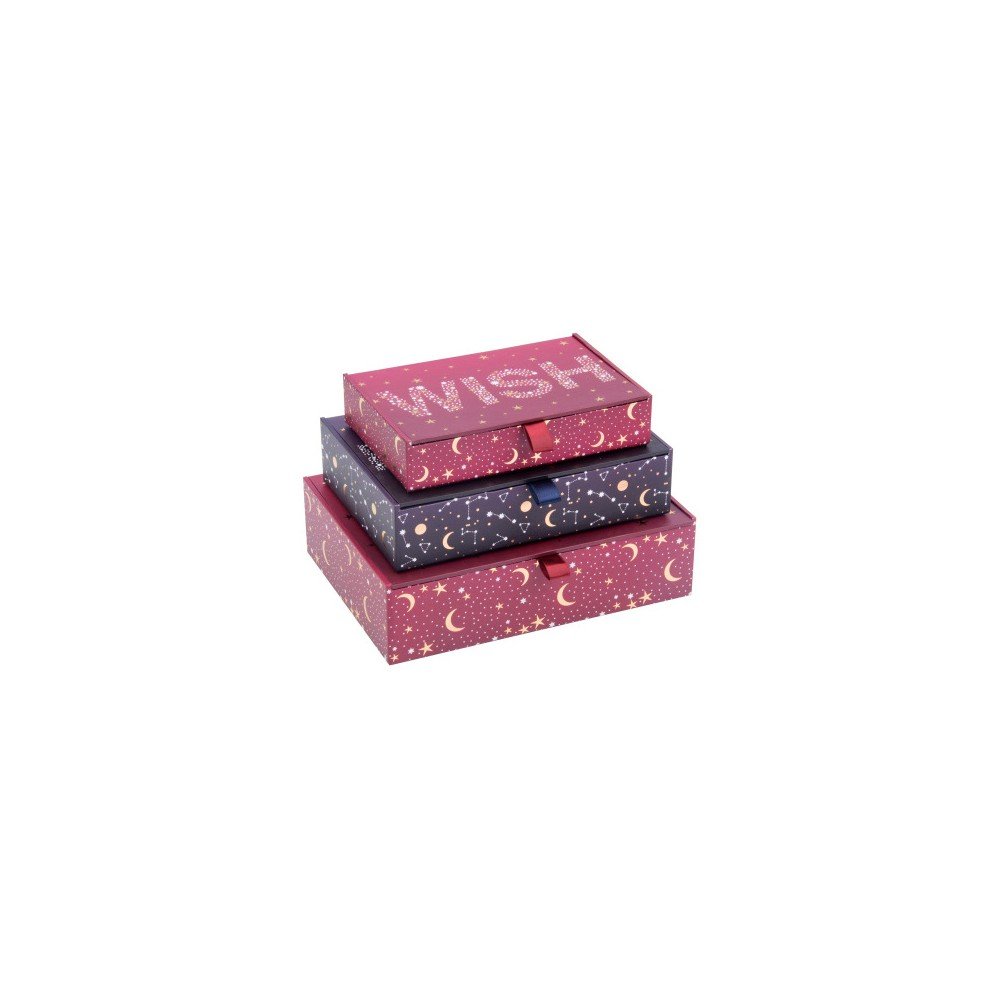 Sada 3 úložných boxů Tri-Coastal Design Celestial Dream Ribbon v:885078