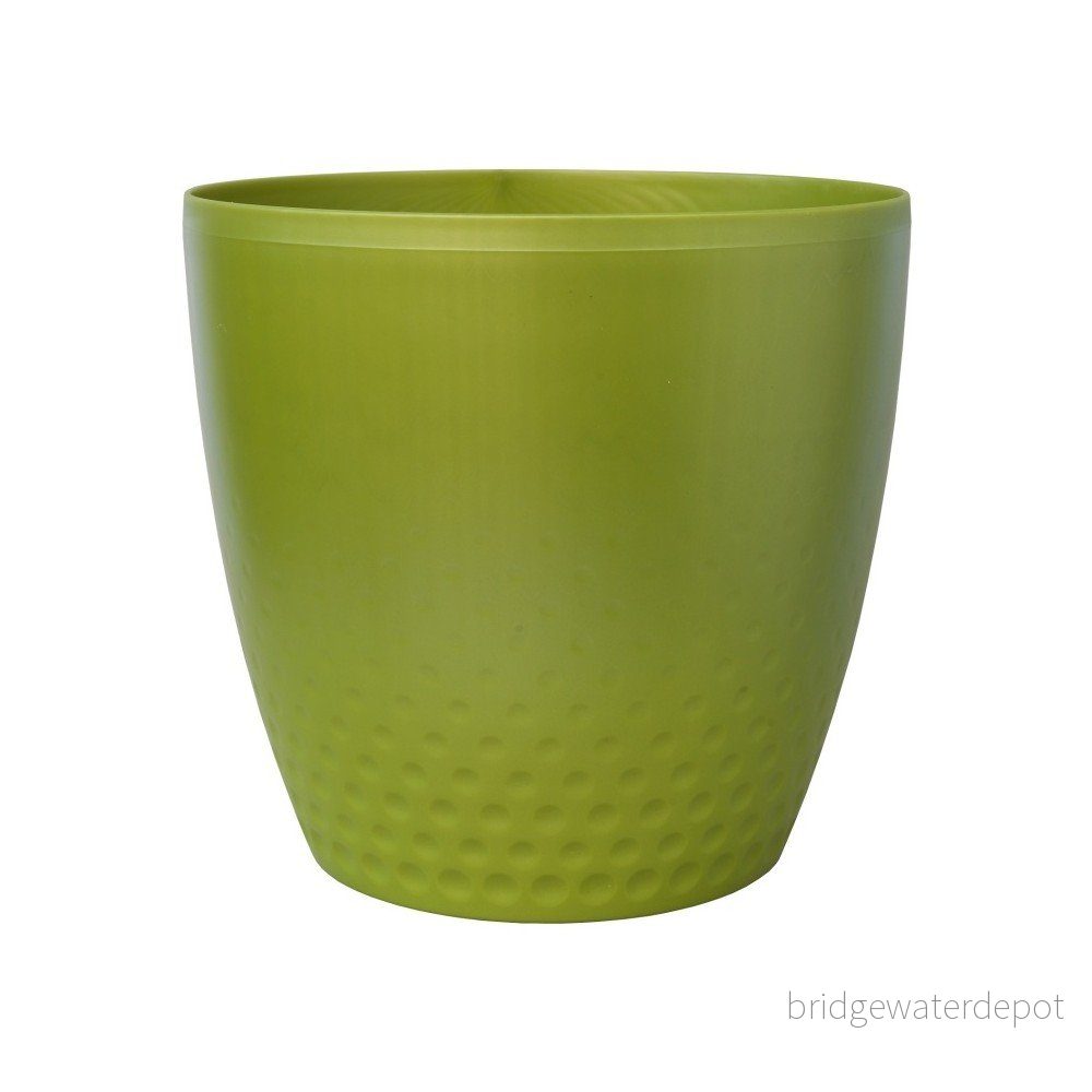 Zelený květináč Plastia Perla, ø 11,5 cm v:1145394