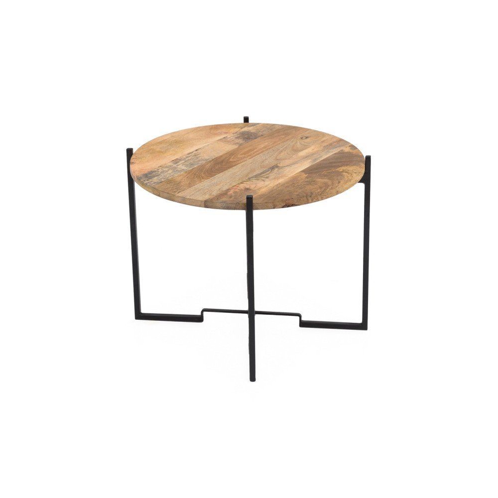 Konferenční stolek s železnou konstrukcí WOOX LIVING Fera, ⌀ 63 cm v:1269536