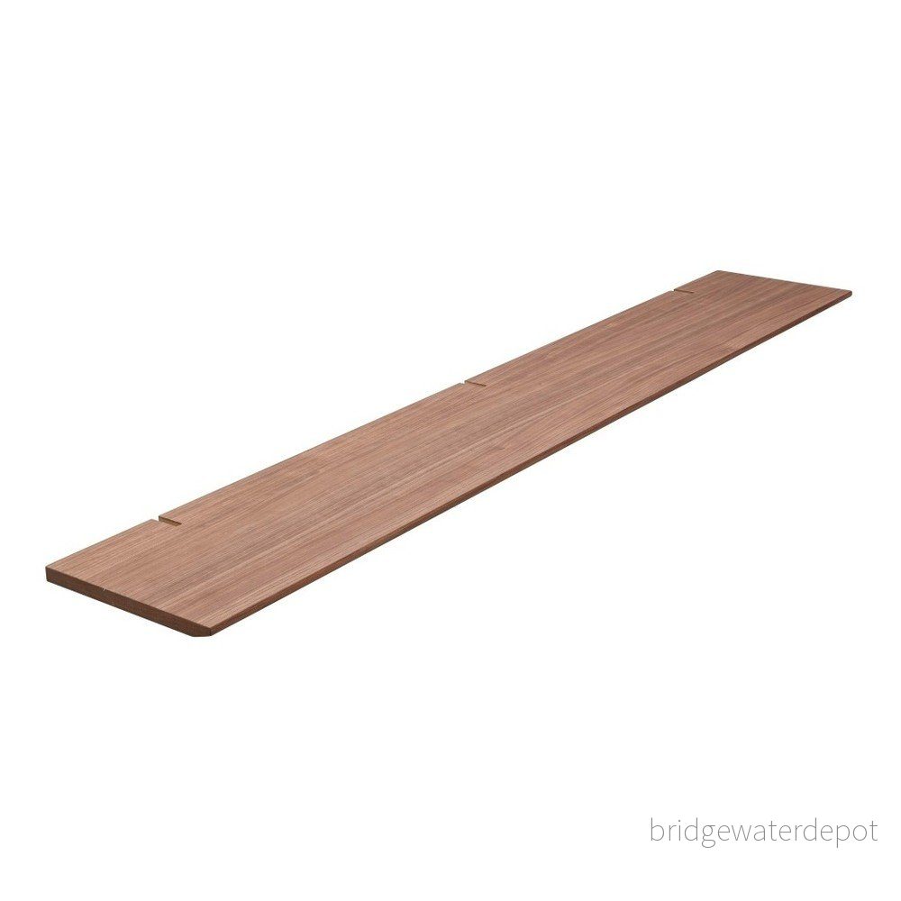 Tmavě hnědá nástěnná lišta WOOD AND VISION Less, délka 200 cm v:1242020