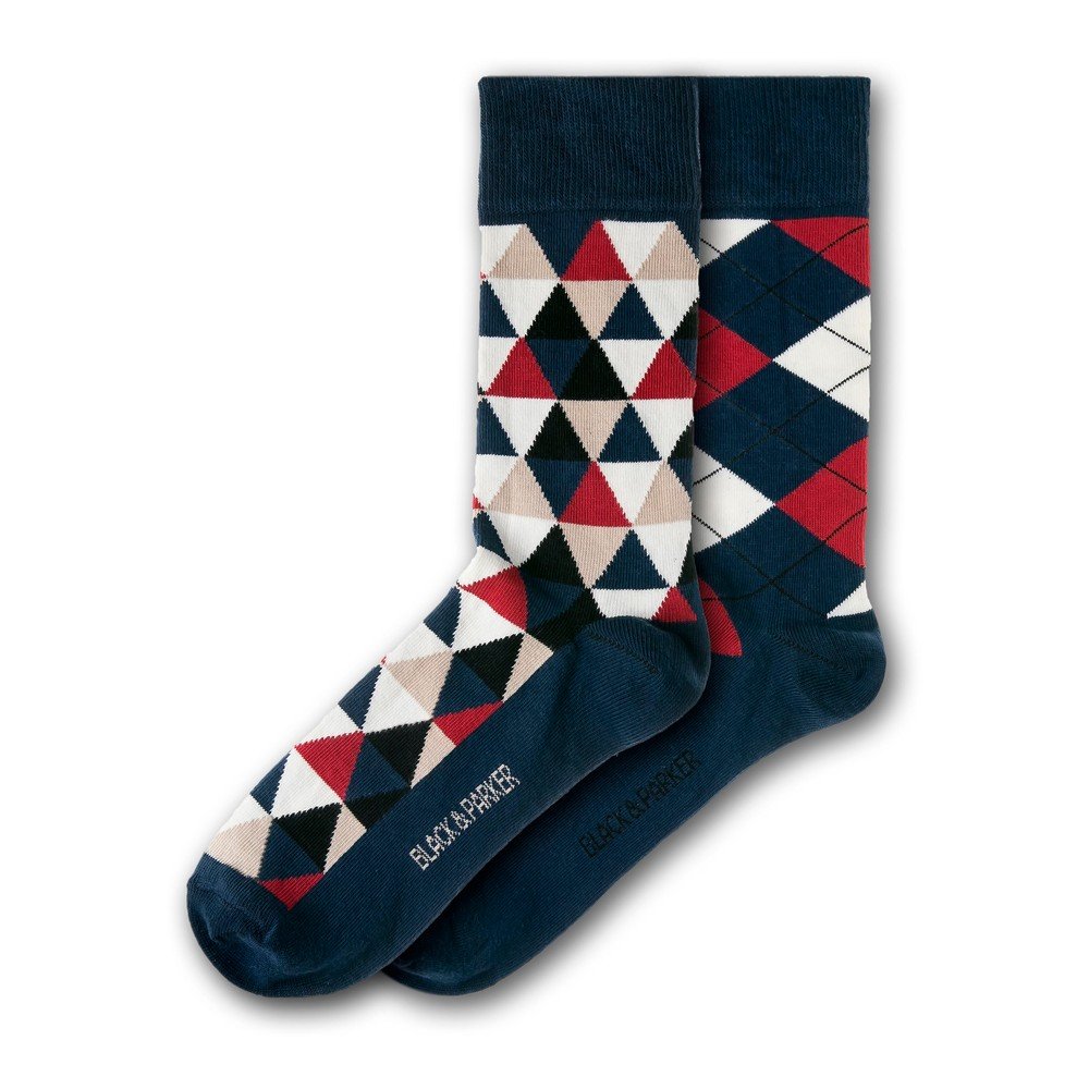 Sada 2 párů unisex ponožek Black&Parker London Christ's College, velikost 37 v:1317002