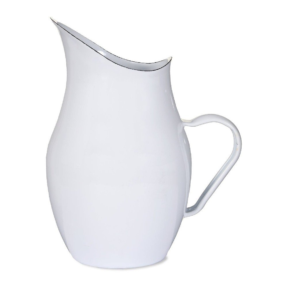 Bílý smaltový džbán na vodu Garden Trading Water Pitcher, 2,8 l v:1240308