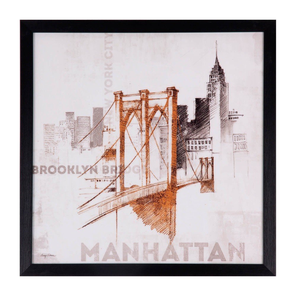 Obraz sømcasa Manhattan, 40 x 40 cm v:1036398