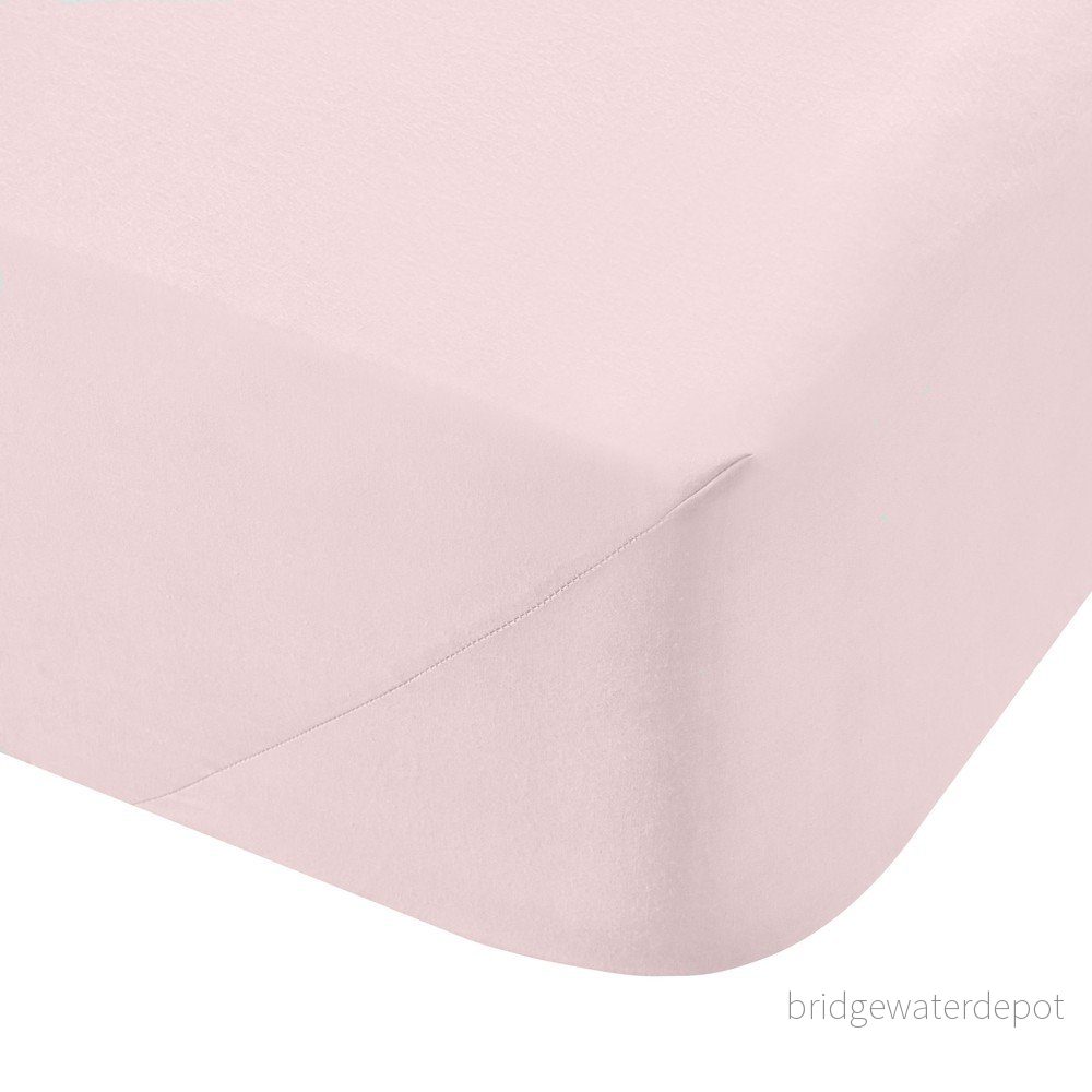 Růžové bavlněné prostěradlo Bianca Blush, 90 x 190 cm v:1388055
