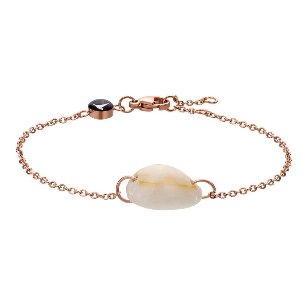 Dámský náramek z nerezové oceli Emily Westwood Rose Gold Massey Shell v:1347395