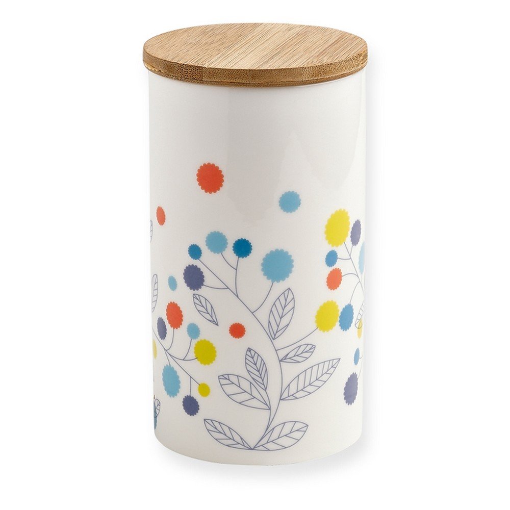 Porcelánová dóza s víkem MiniLabo Leaves v:796122