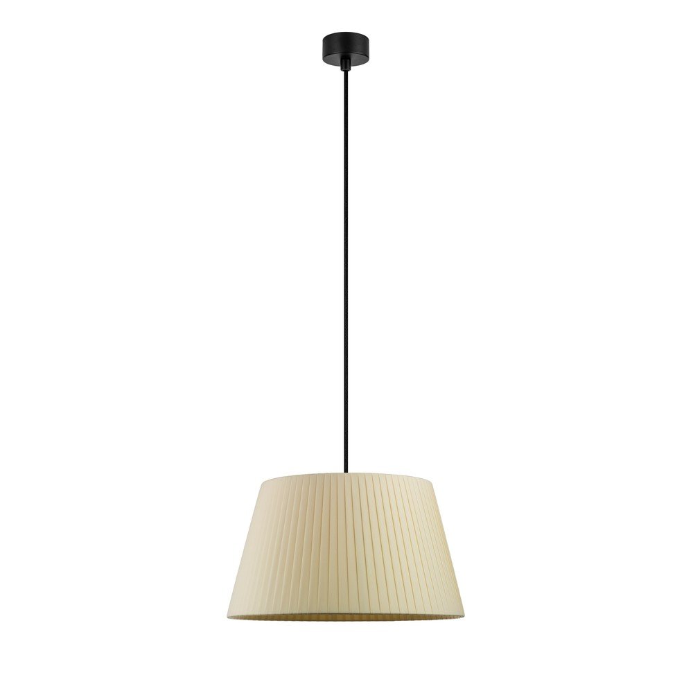 Béžové závěsné svítidlo s černým kabelem Sotto Luce Kami, ⌀ 36 cm v:1111572