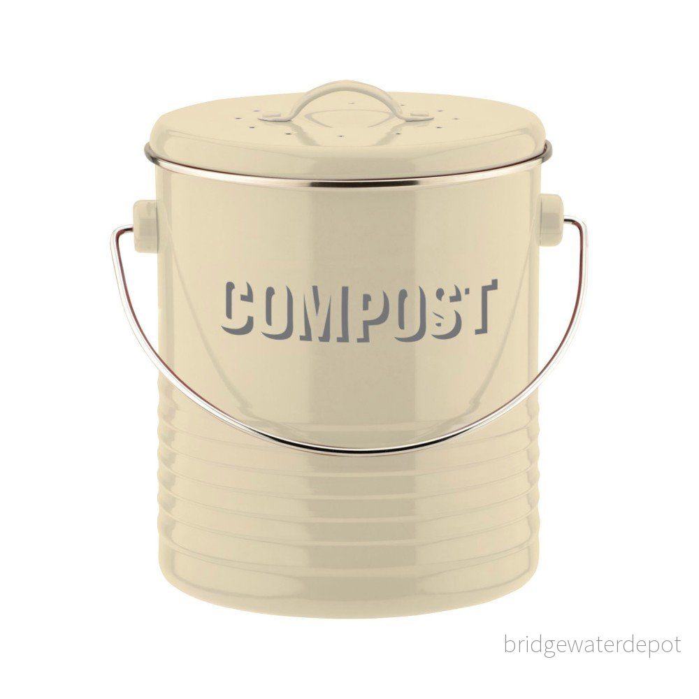 Krémový kuchyňský kompostér Typhoon Vintage Caddy v:772768