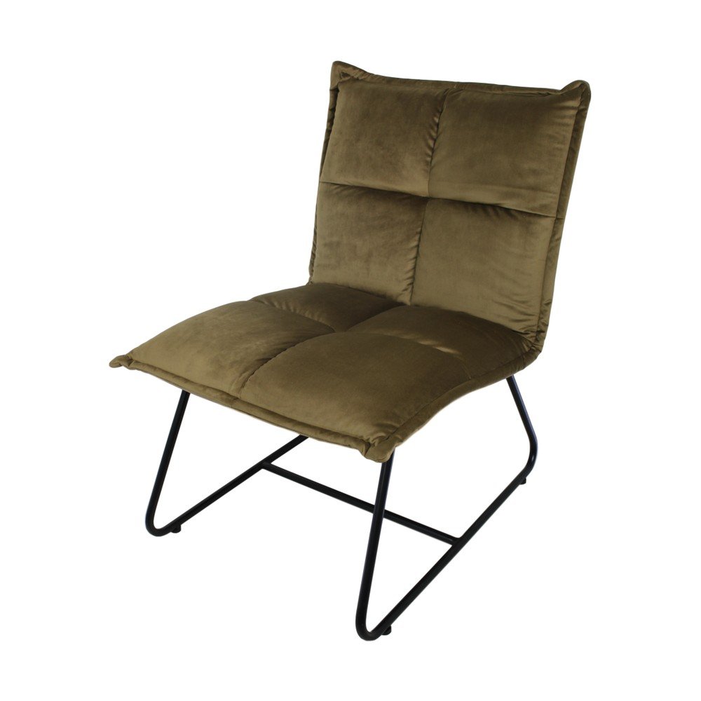 Olivově hnědá židle se sametovým potahem HSM collection Estelle v:1042218