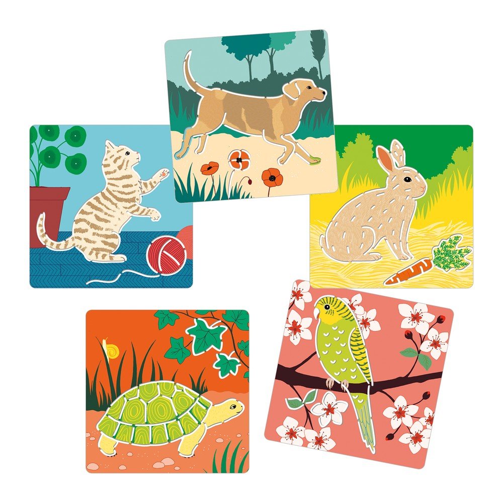 Sada 5 šablon Djeco Animals v:1358737