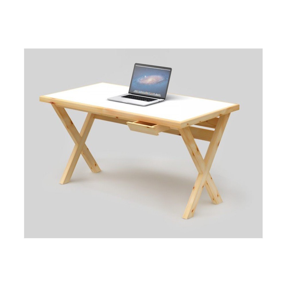 Psací stůl Only Wood Desk X s bílou deskou v:793224