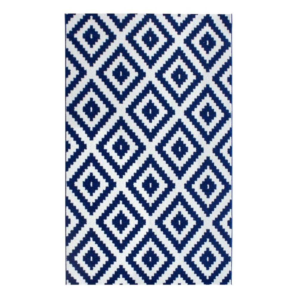 Modro-bílý koberec Merro Mosaic Navy, 120 x 170 cm v:1135514