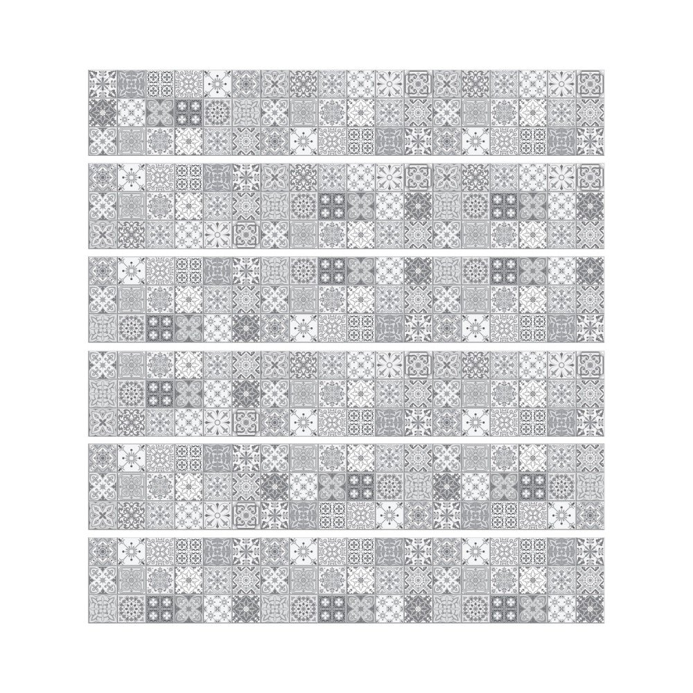 Sada 6 nástěnných samolepek Ambiance Stickers Friezes Tiles Lia, 5 x 30 cm v:1204842
