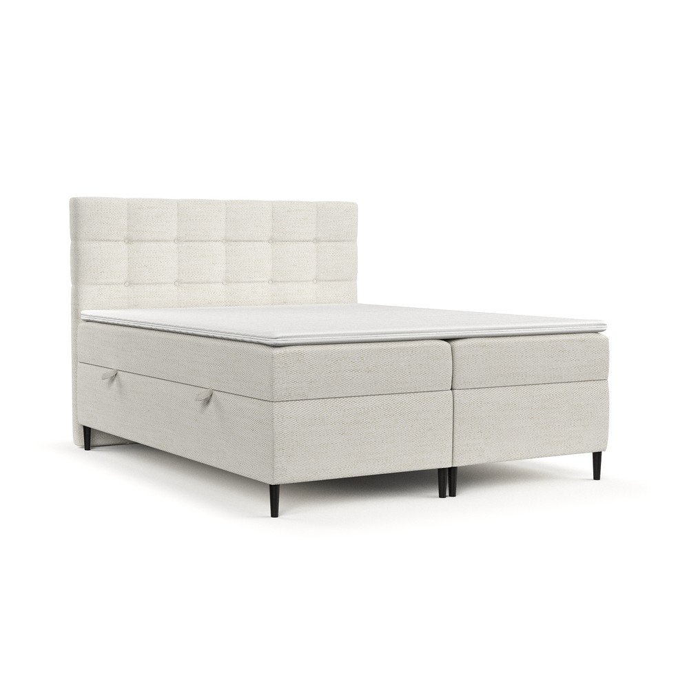Krémová boxspring postel s úložným prostorem 180x200 cm Urbaneo – Maison de Rêve v:1662112