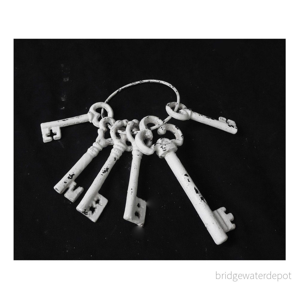Sada 6 dekorativních keramických klíčů Interiörhuset Keys Vintage v:1022934